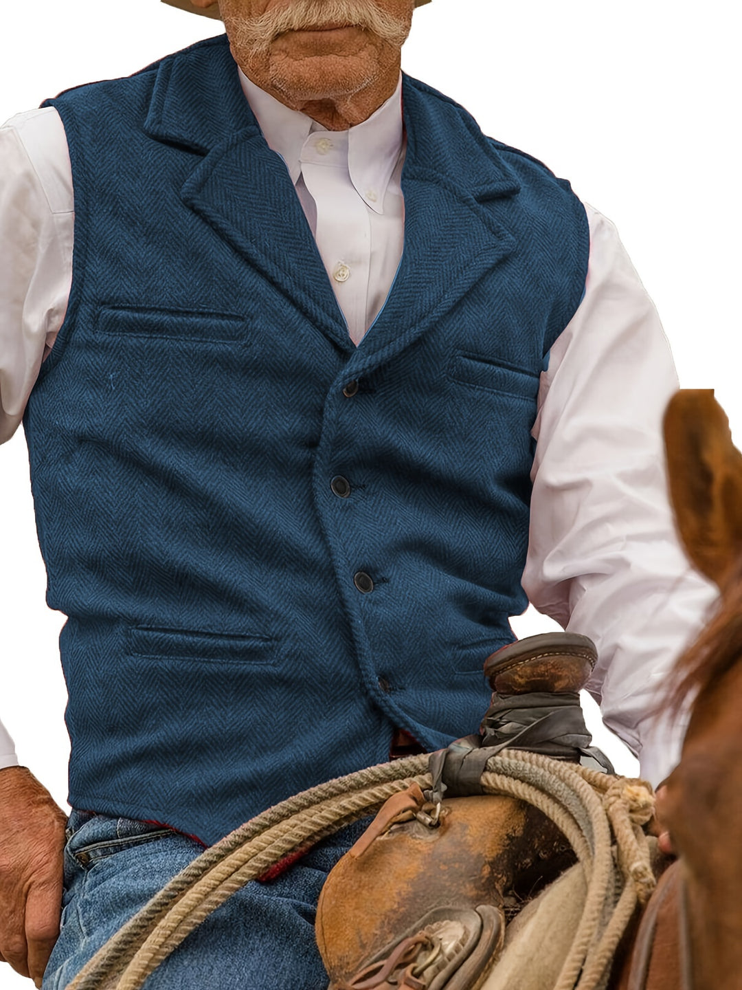 Colton | Heritage Herringbone Vest