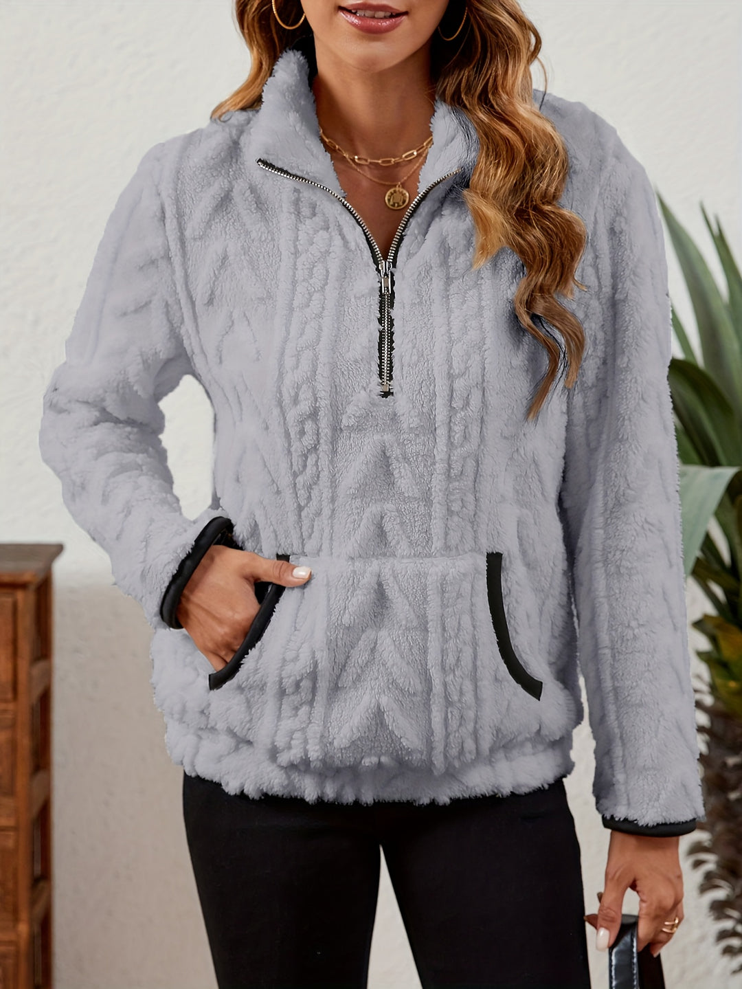 Delilah | Cozy Half-Zip Pullover