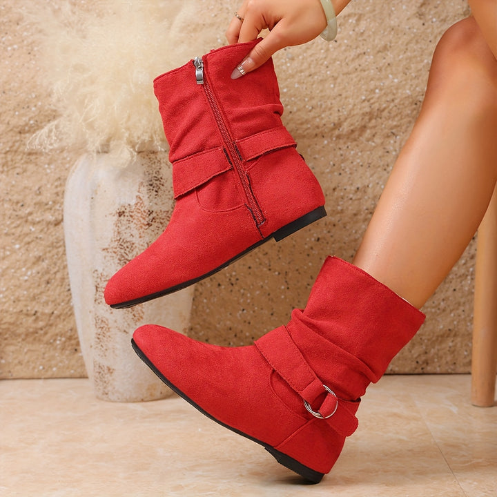 Delaney | Slouch Buckle Boots
