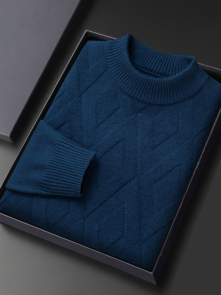 Ellis | Textured Mock-Neck Sweater