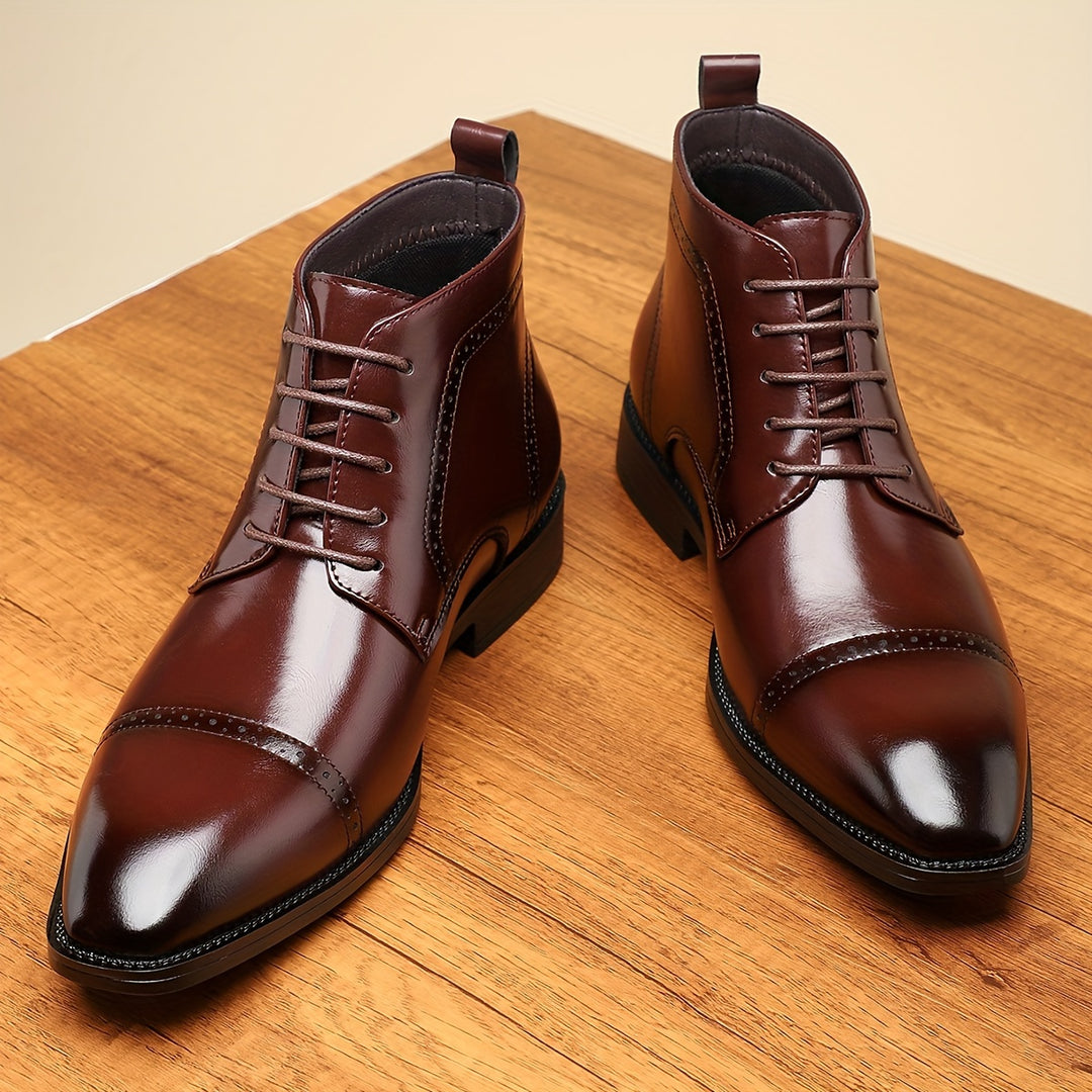 Everly | Refined Cap-Toe Ankle Boots