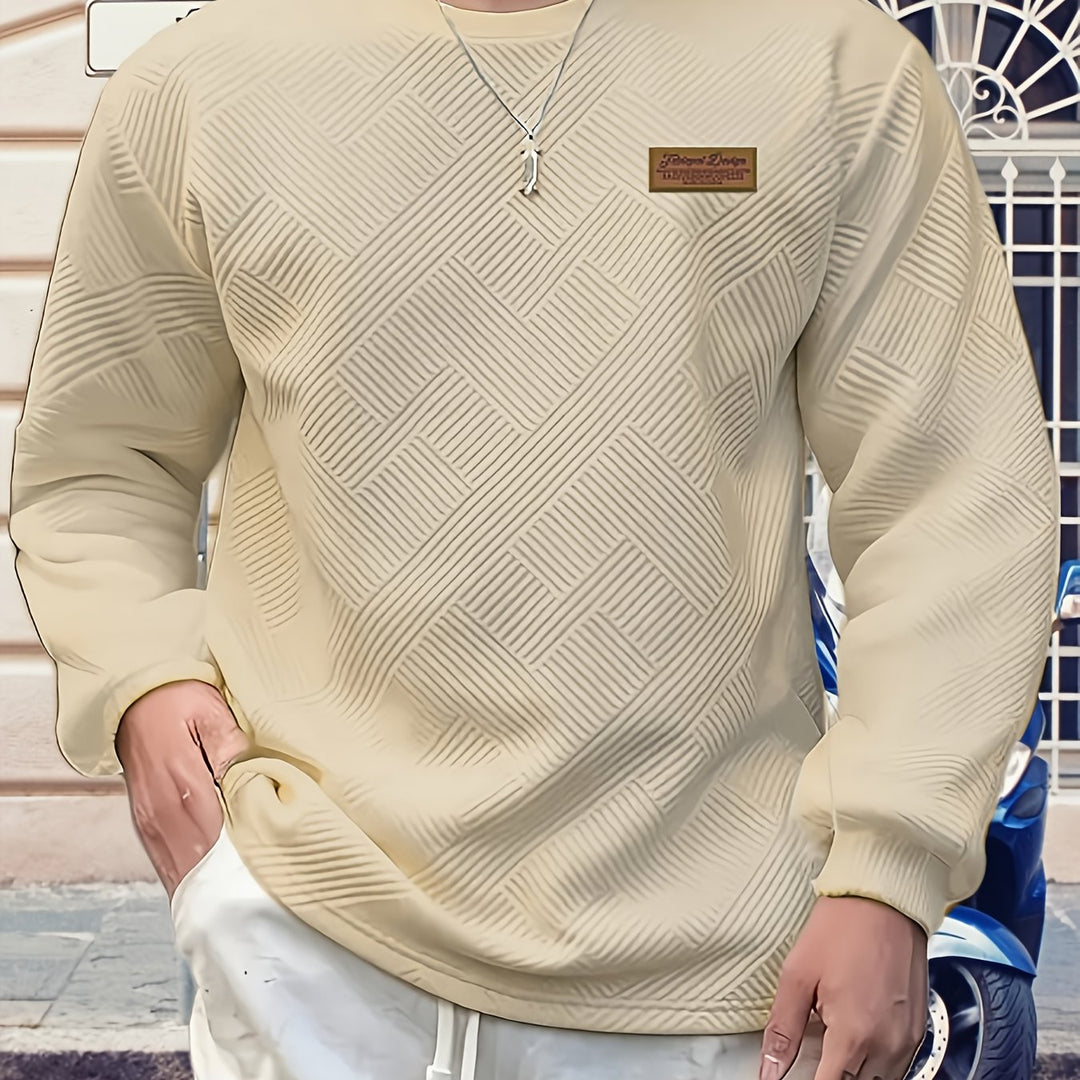 Elias | Textured Crew Neck Sweatshirt