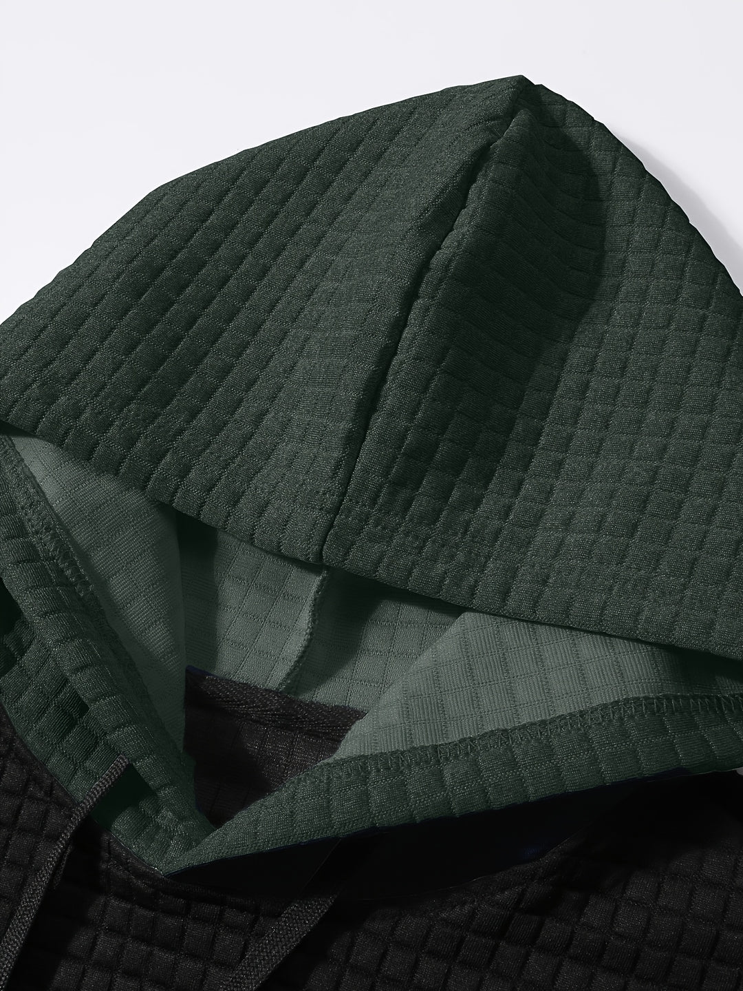 Hayes | Textured Colour-Block Hoodie