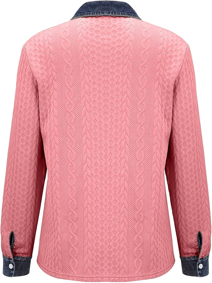 Greta | Textured Button-Up Shirt