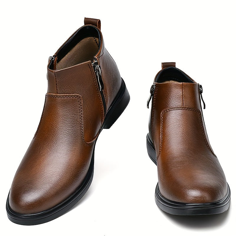 Marcus | Refined Zip-Up Ankle Boots
