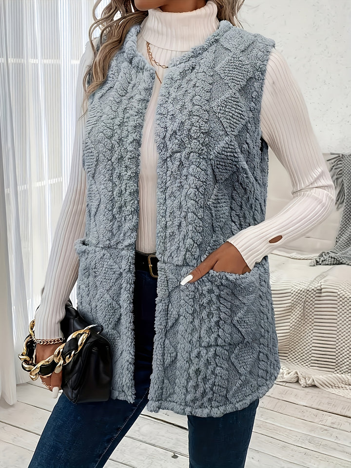 Brenna | Cozy Textured Sleeveless Vest