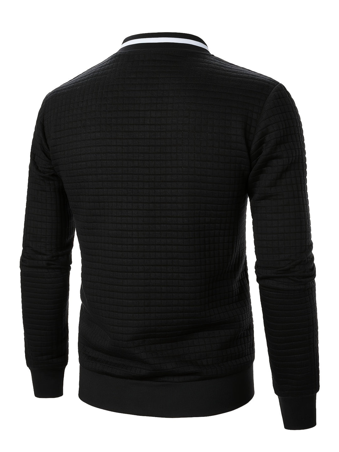Raymond | Textured Zip-Up Bomber Jacket