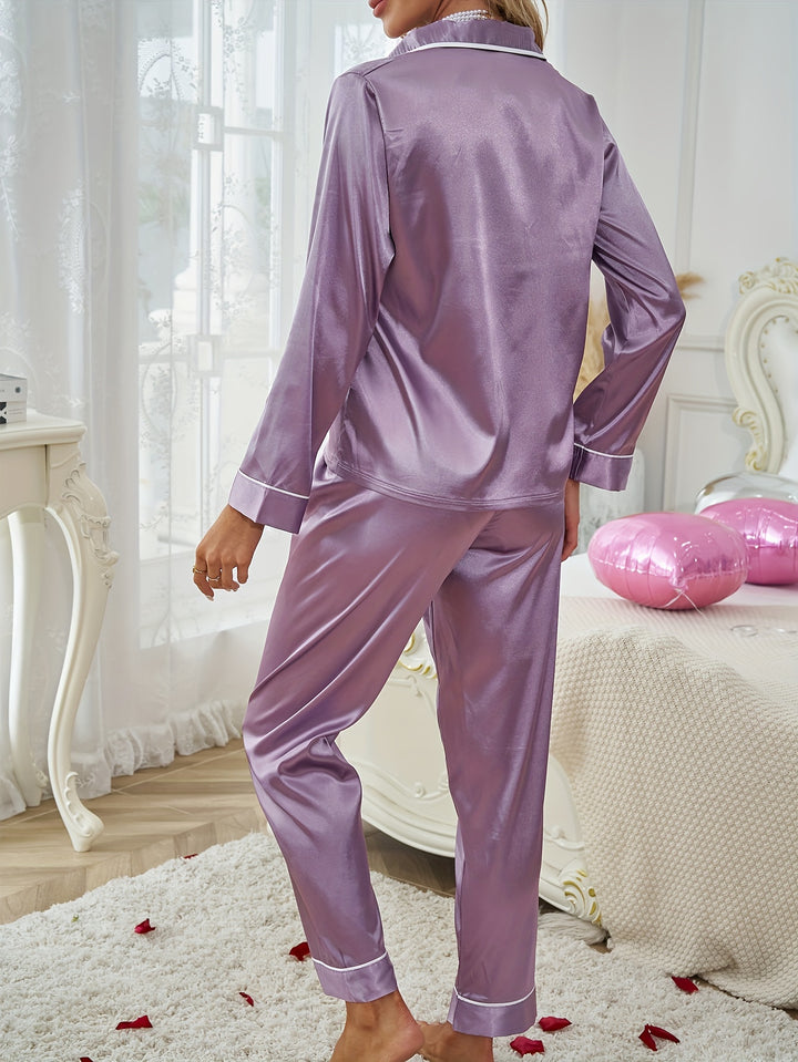 Rosaline | Elegant Long-Sleeve Two-Piece Lounge Set