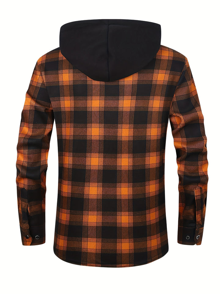 Desmond | Hooded Check Shirt Jacket