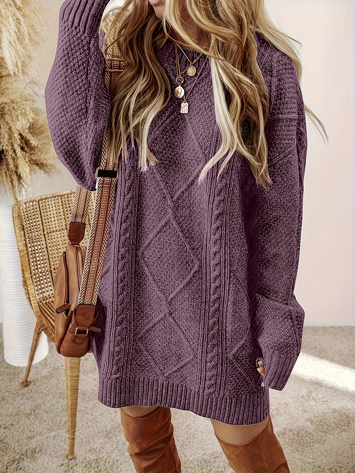 Tabitha | Cable-Knit Sweater Dress