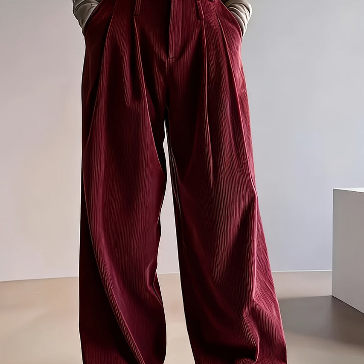Celine | Pleated Wide-Leg Trousers