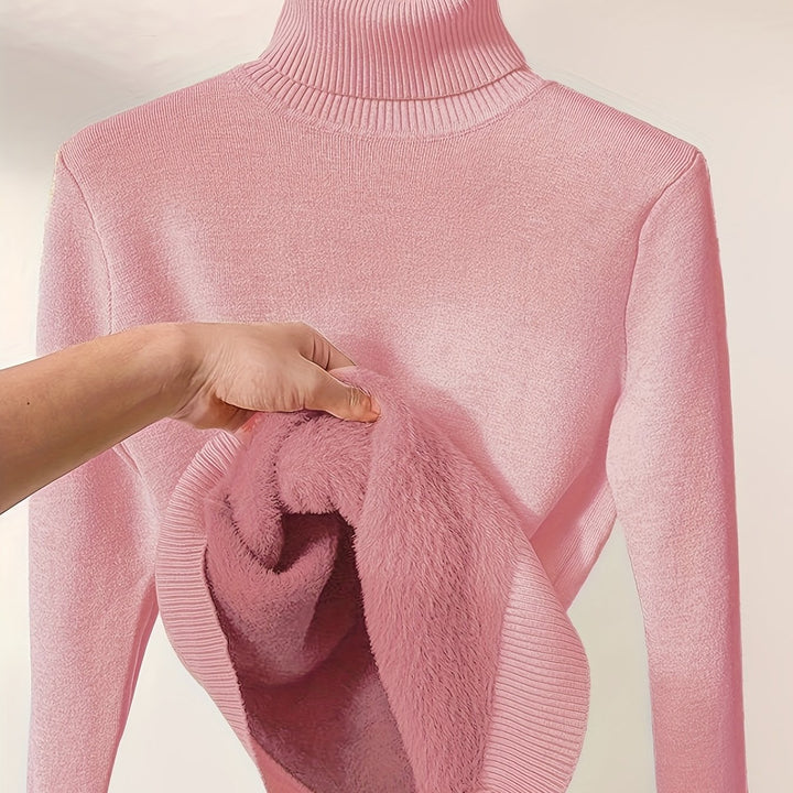 Selena | Cozy Lined High-Neck Sweater
