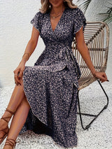 Marlene | Flowing Floral Wrap Dress