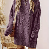 Tabitha | Cable-Knit Sweater Dress