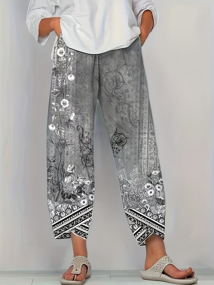 Meredith | Botanical Cropped Pants