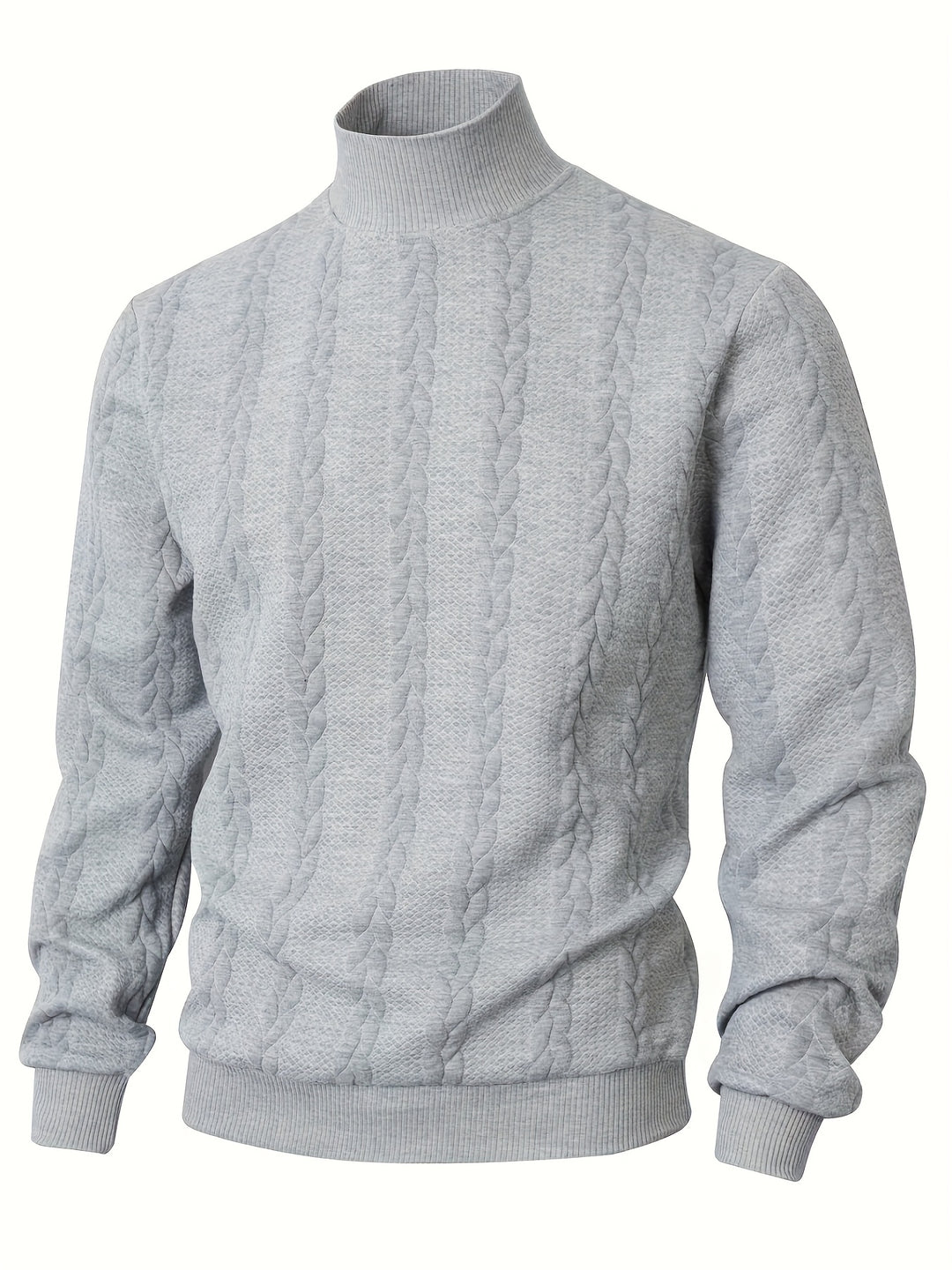 Merritt | Textured High-Neck Sweatshirt