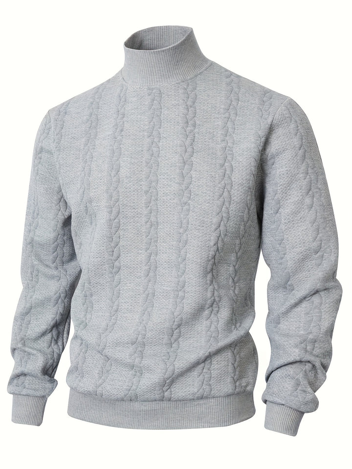 Merritt | Textured High-Neck Sweatshirt