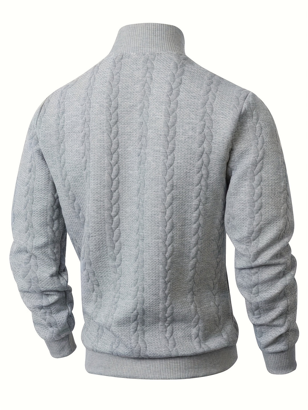 Merritt | Textured High-Neck Sweatshirt