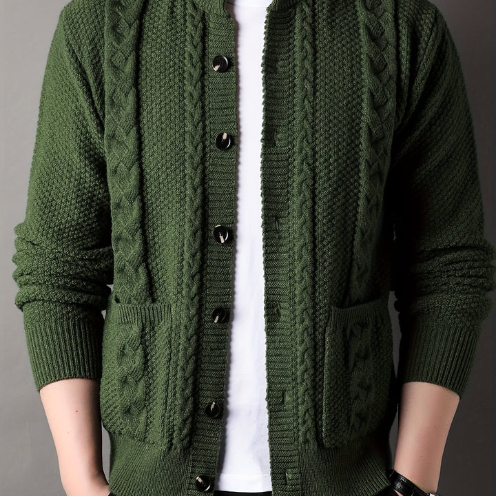 Sinclair | Textured Button-Front Cardigan