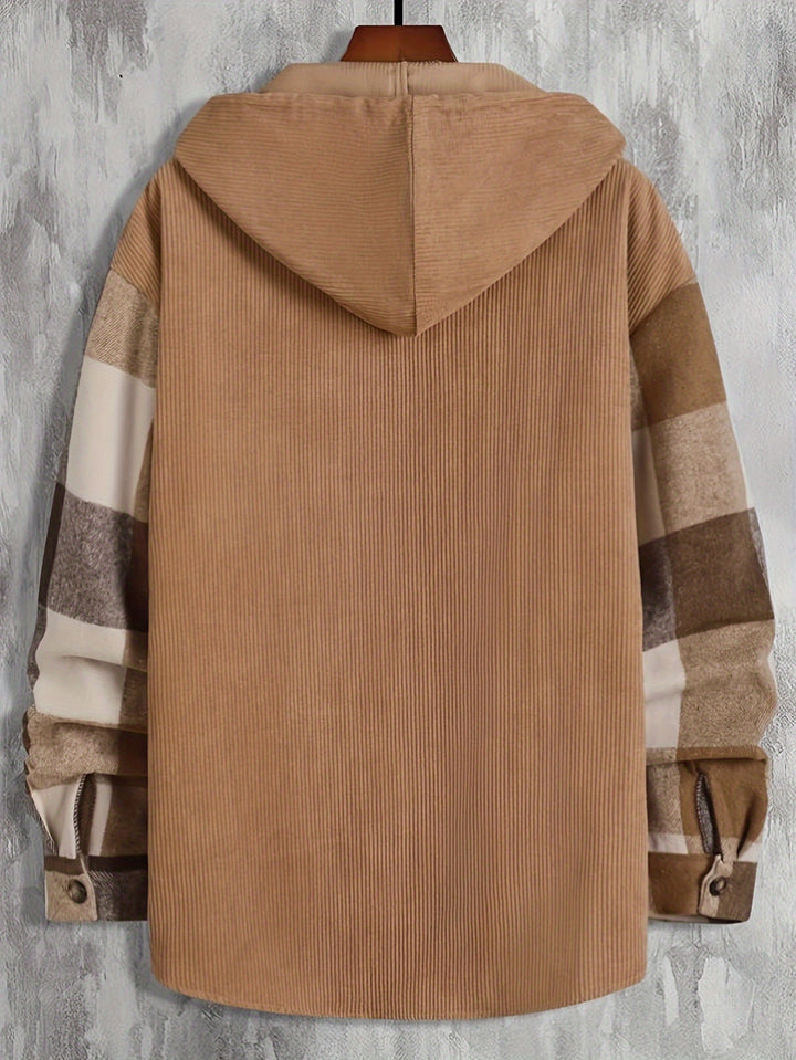 Barnaby | Checked Hooded Overshirt Jacket