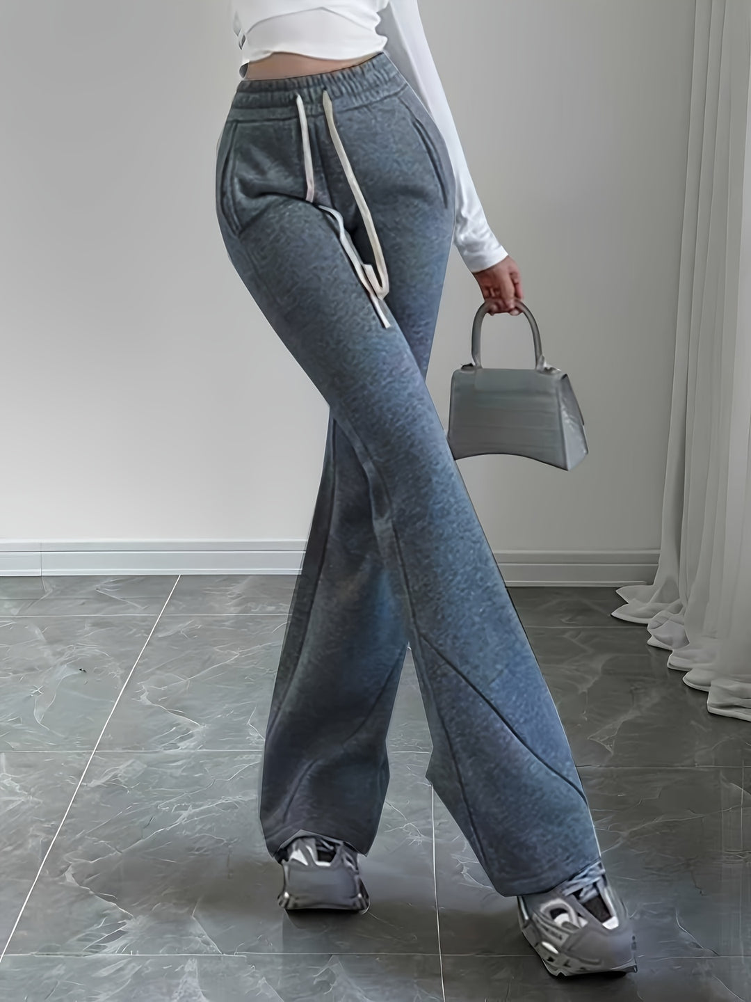 Gemma | High-Waist Flared Lounge Pants