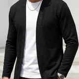 Theodore | Open-Front Textured Cardigan
