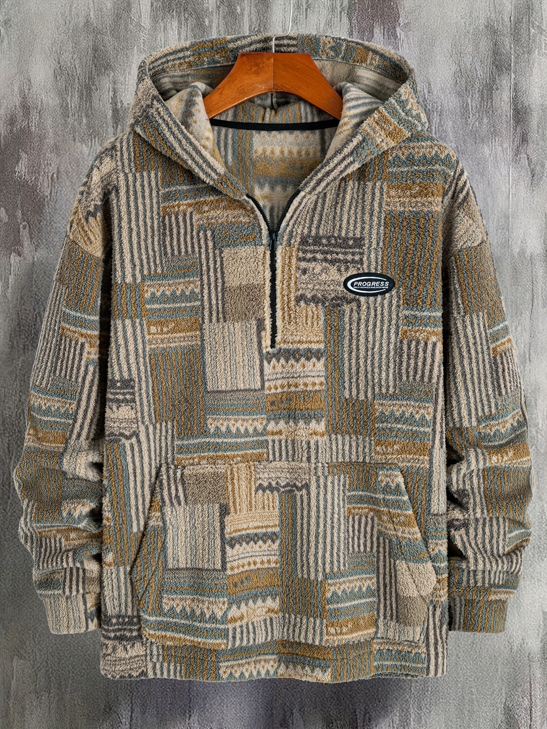 Malcolm | Patterned Quarter-Zip Pullover