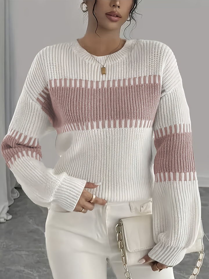 Adelaide | Colour-Block Striped Sweater