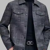Fletcher | Patterned Trucker Jacket