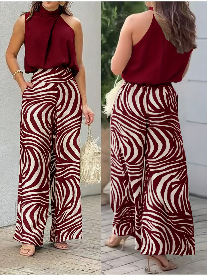 Margot | Sleeveless Wide-Leg Two-Piece Set