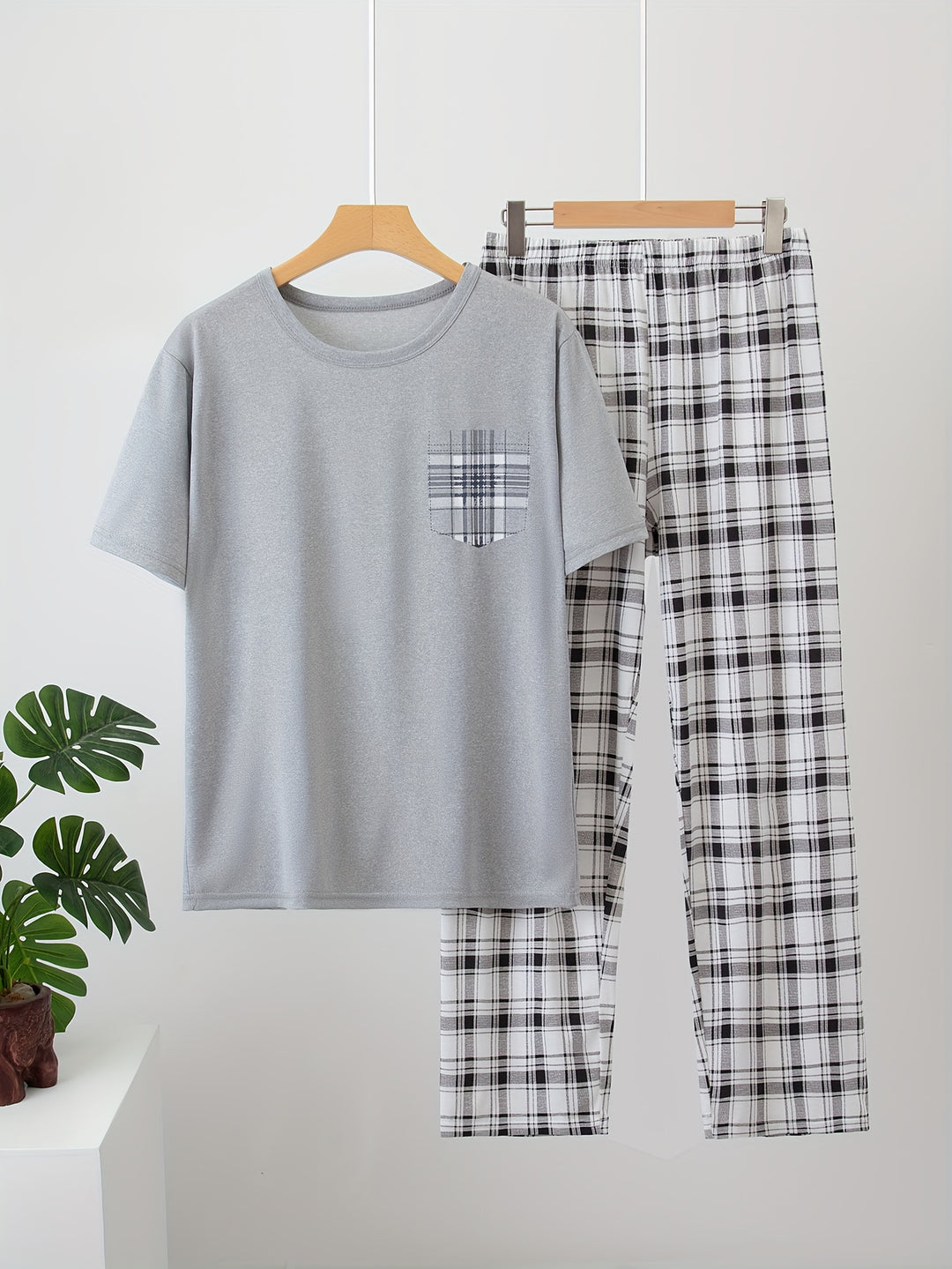 Tristan | Relaxed Checkered Two-Piece Set