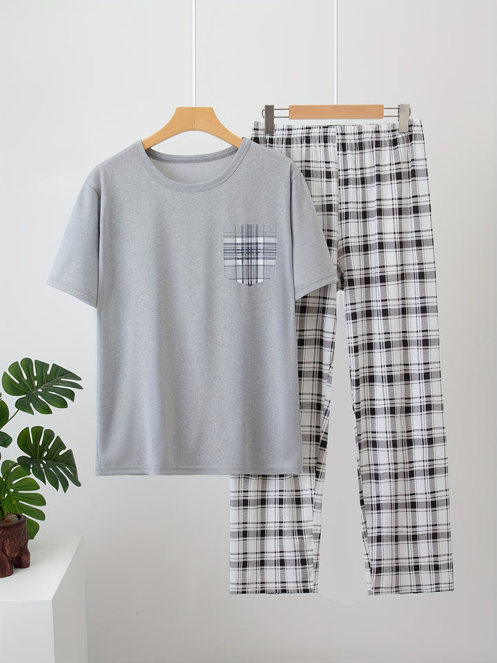 Tristan | Relaxed Checkered Two-Piece Set