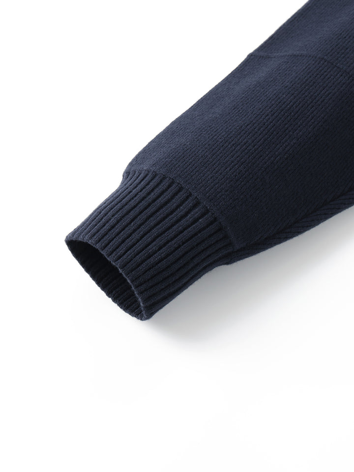 Barnaby | Zip-Front High-Neck Cardigan