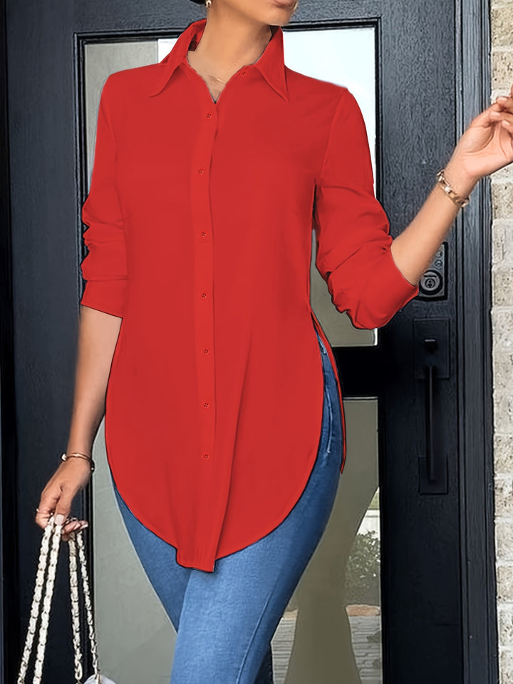 Quinn | Refined Button-Front Blouse