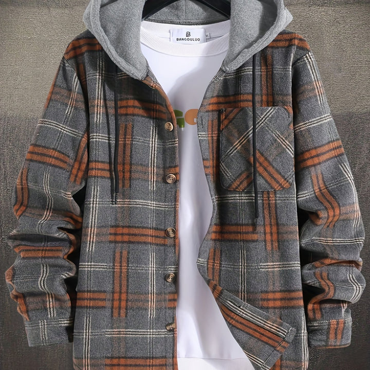 Hollis | Christmas Plaid Hooded Jacket