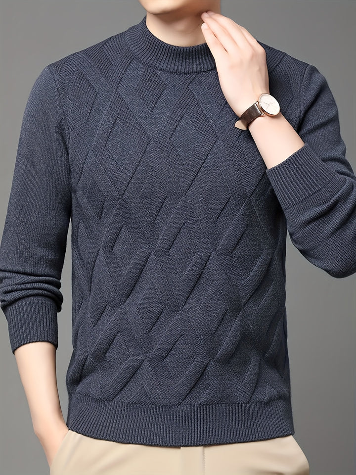 Ellis | Textured Mock-Neck Sweater