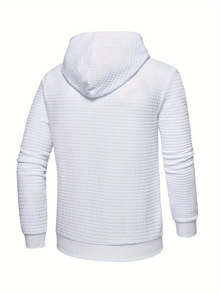 Garrison | Textured Hooded Pullover Hoodie