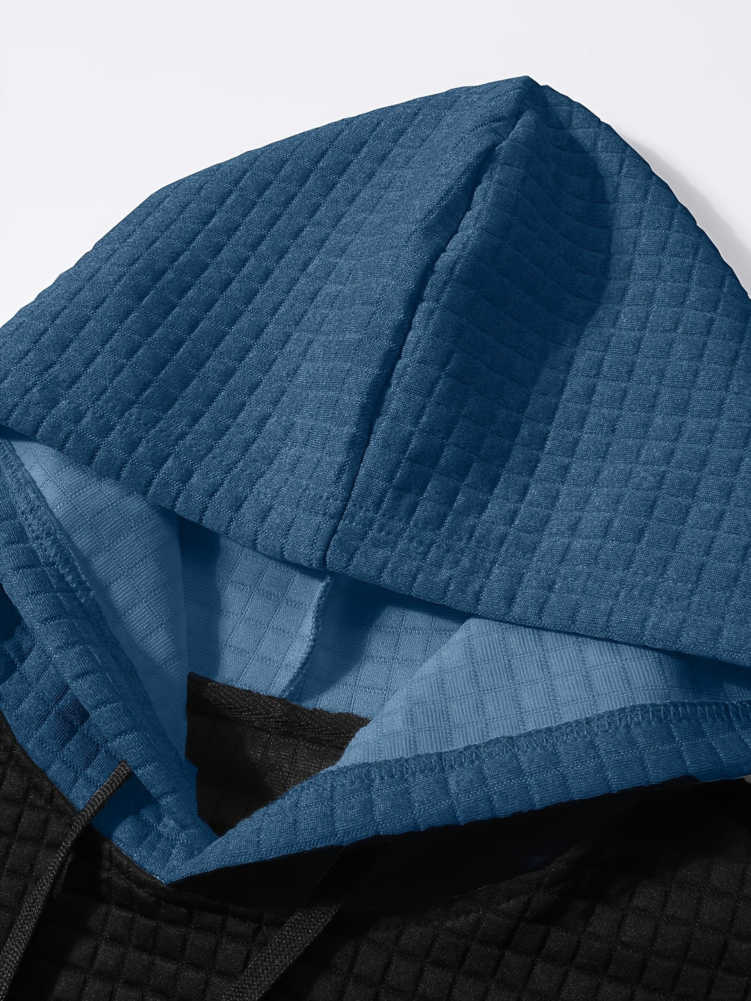 Hayes | Textured Colour-Block Hoodie