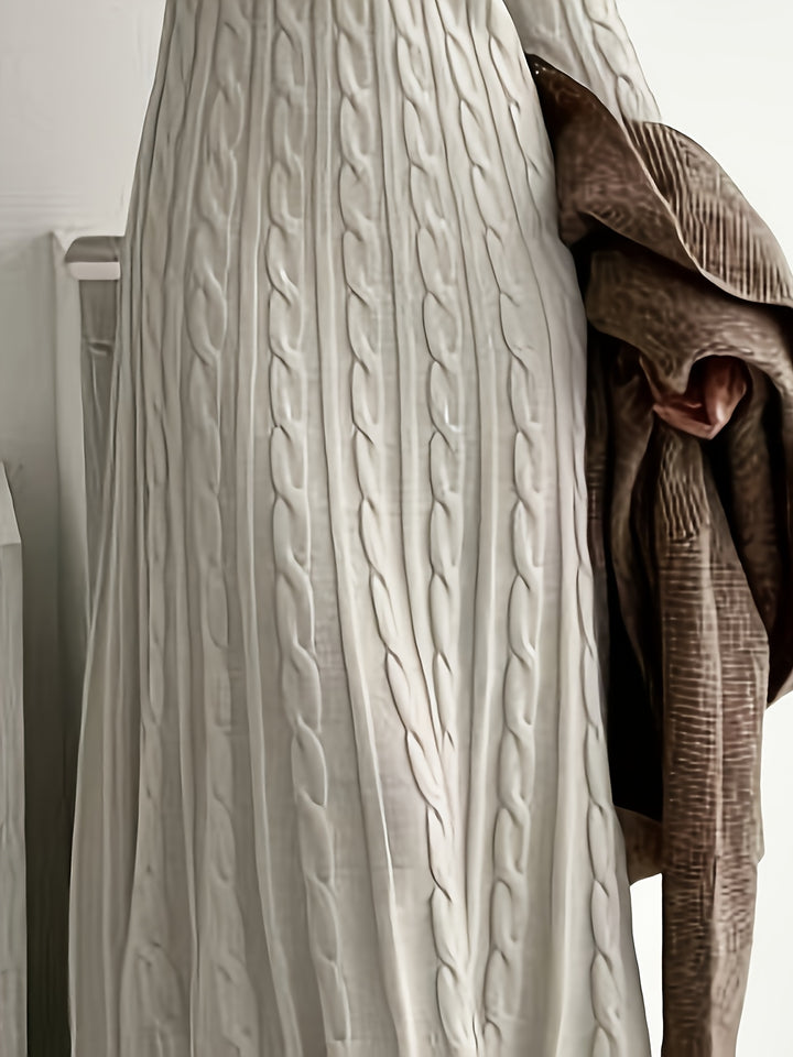 Lucinda | Cable-Knit Maxi Dress