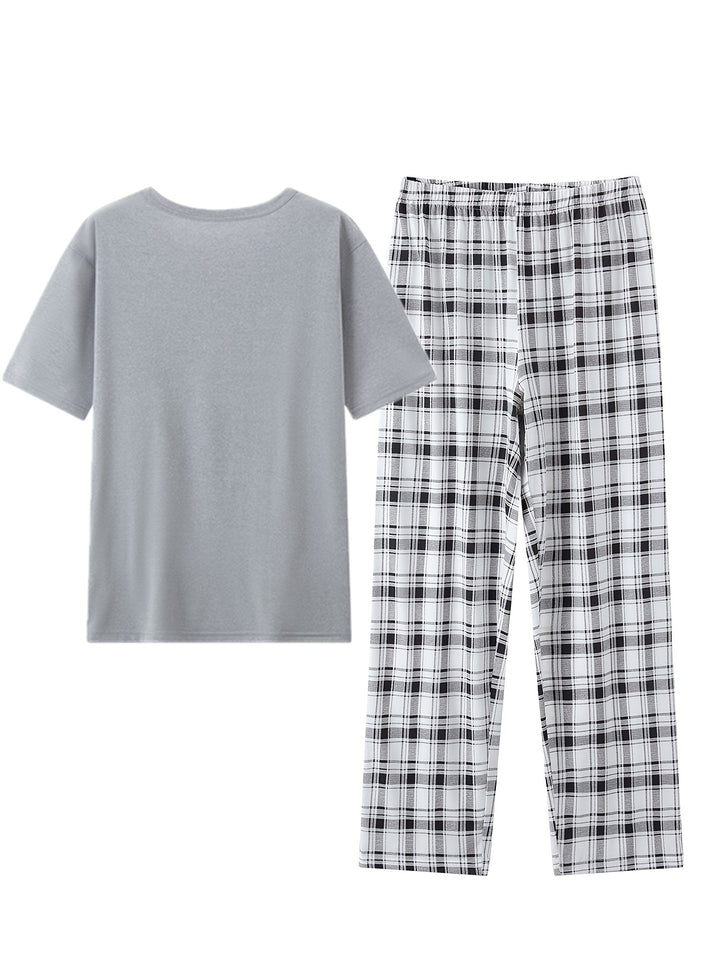 Tristan | Relaxed Checkered Two-Piece Set