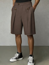 Harlan | Tailored Pleated Shorts