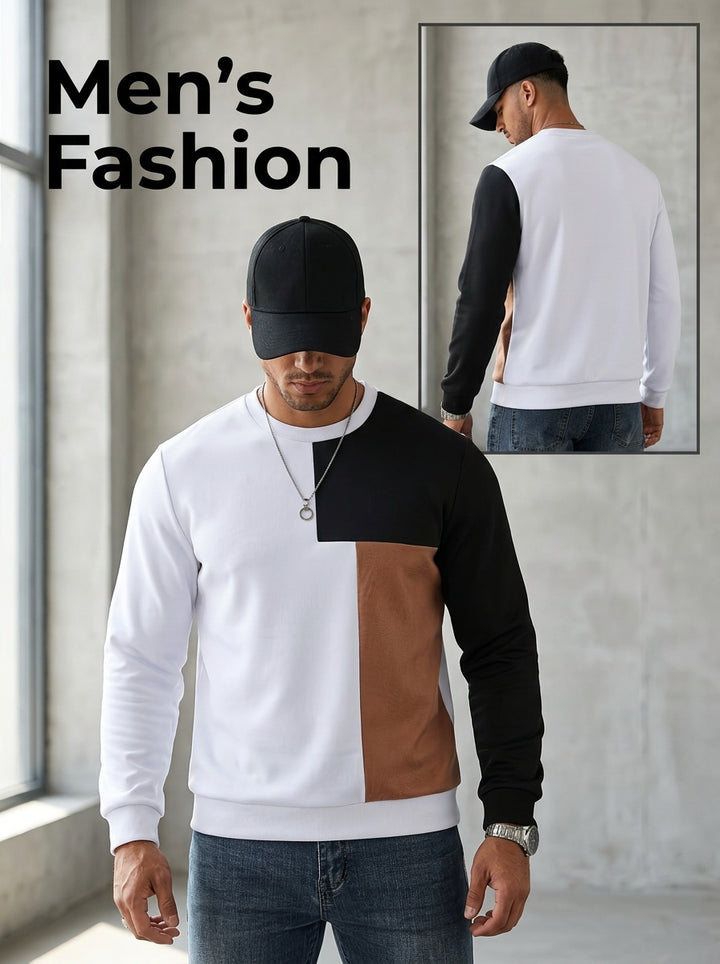 Ronald | Modern Colour-Block Sweatshirt