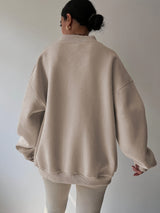 Hazel | Relaxed Half-Zip Sweatshirt