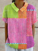 Jessica | Stylish Colorful Patchwork Shirt
