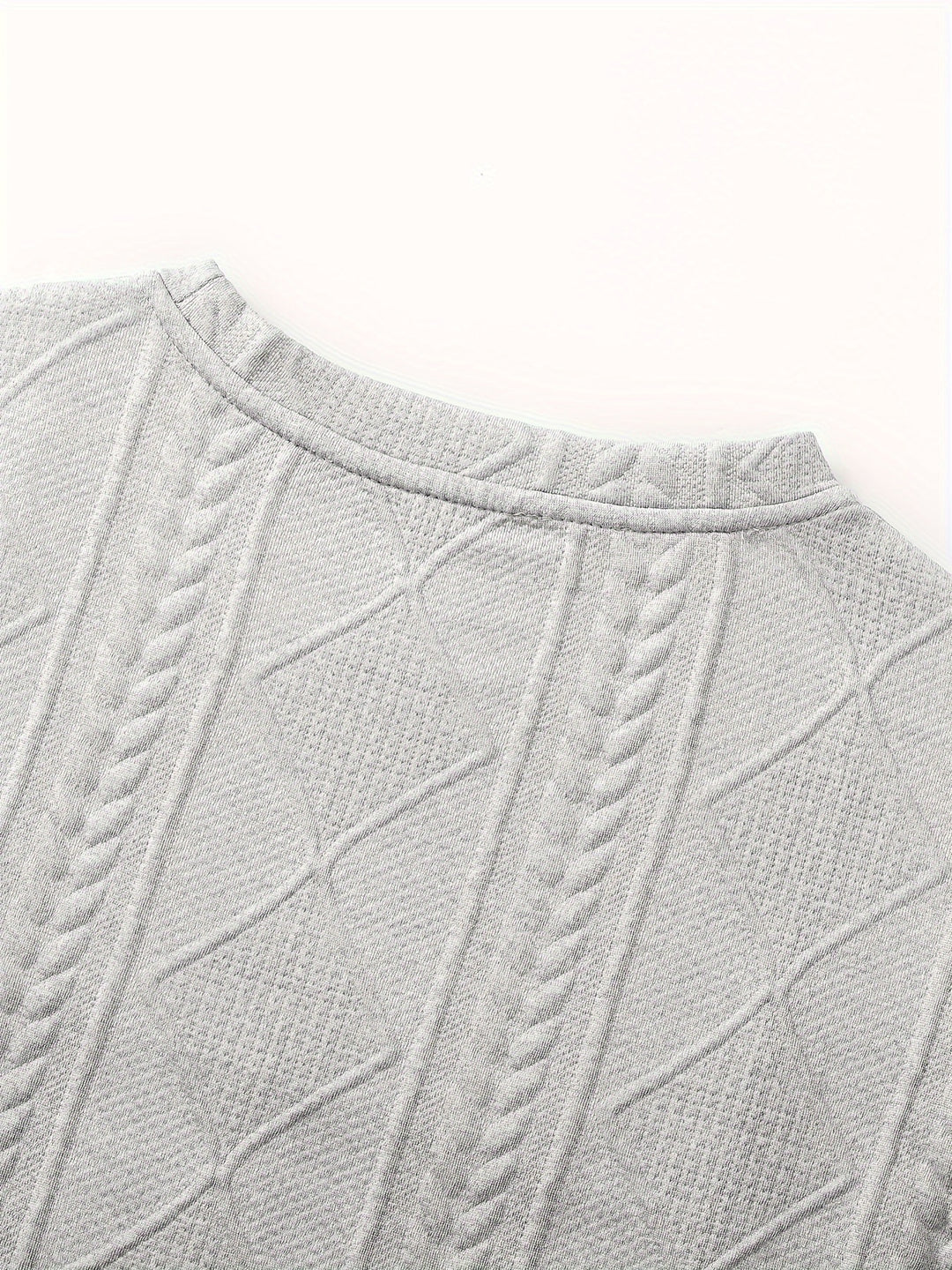 Edwin | Textured Crew Neck Top