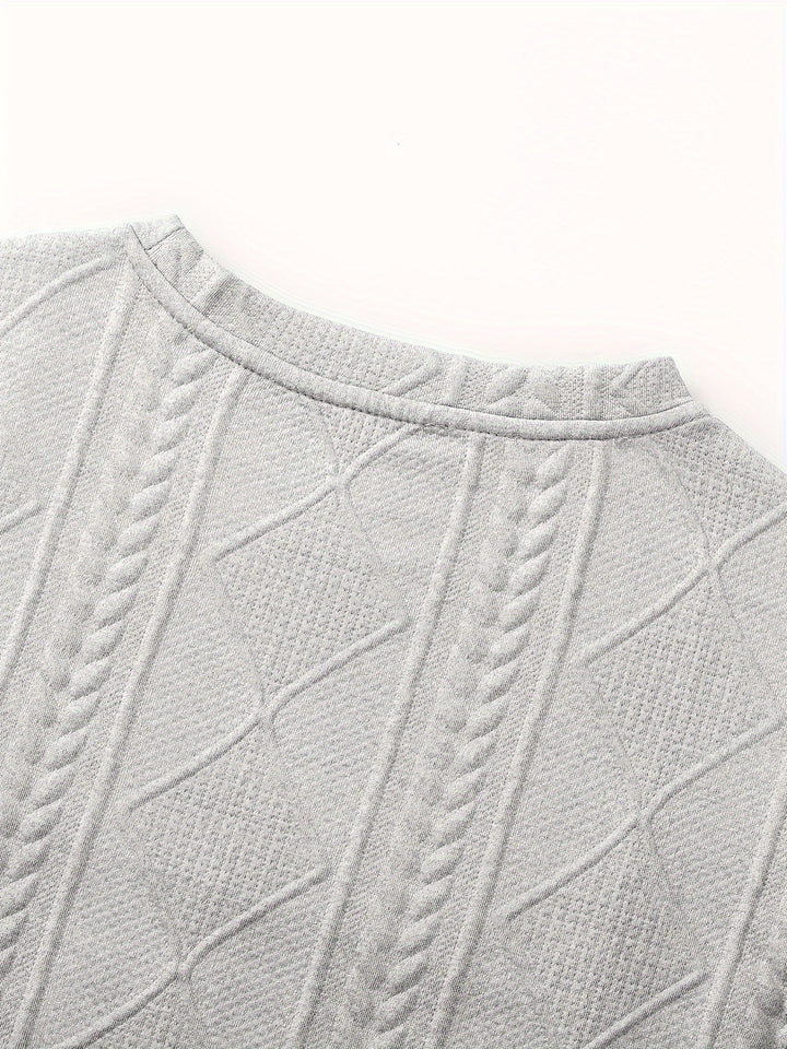 Edwin | Textured Crew Neck Top
