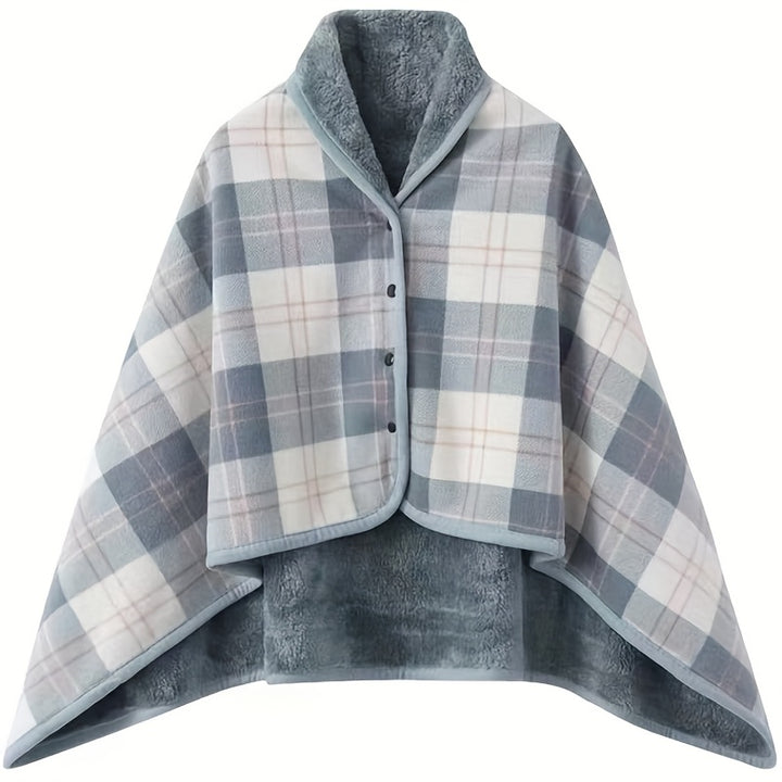 Linnea | Buttoned Wrap Shawl