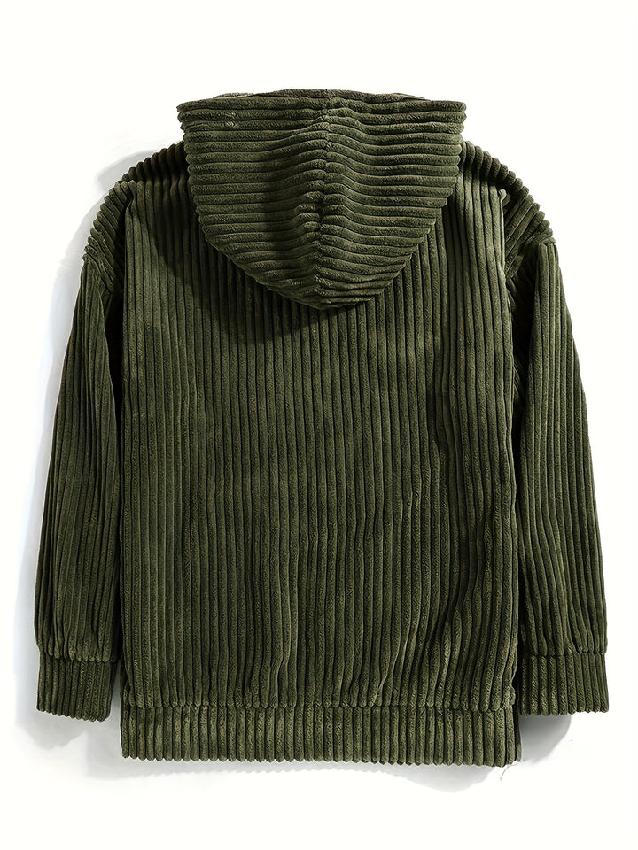 Sebastian | Ribbed Pullover Hoodie