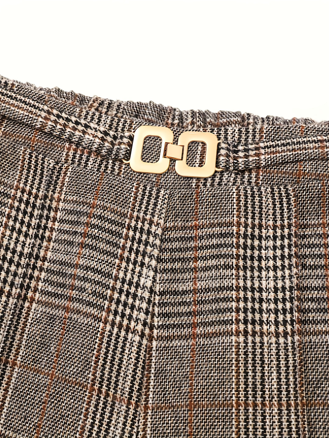 Matilda | Wide-Leg Plaid Trousers