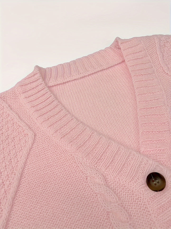 Lucinda | Cozy Cable-Knit Button Cardigan